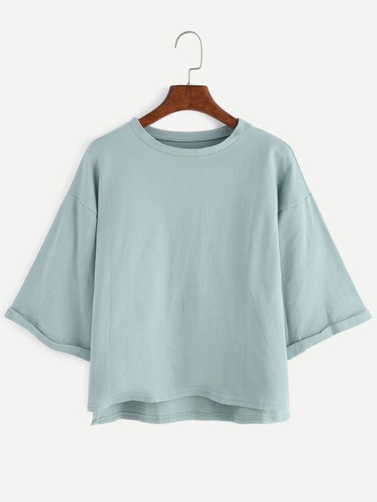 クロップドTシャツ レディース 半袖 カジュアル 無地 着回し