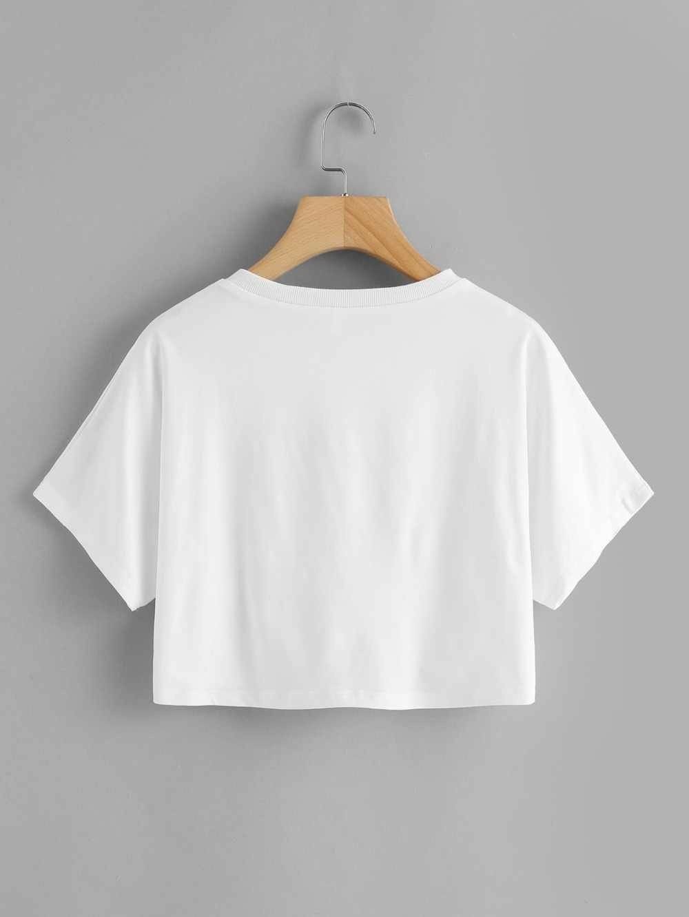 ショート丈Tシャツ レディース 無地 シンプル