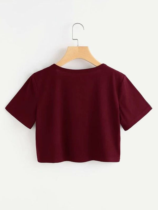 ミニマルデザインTシャツ レディース 半袖 無地