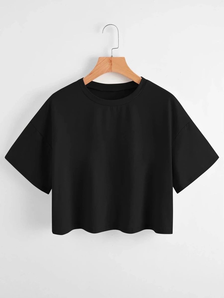 ベーシックショートTシャツ レディース ミニ丈
